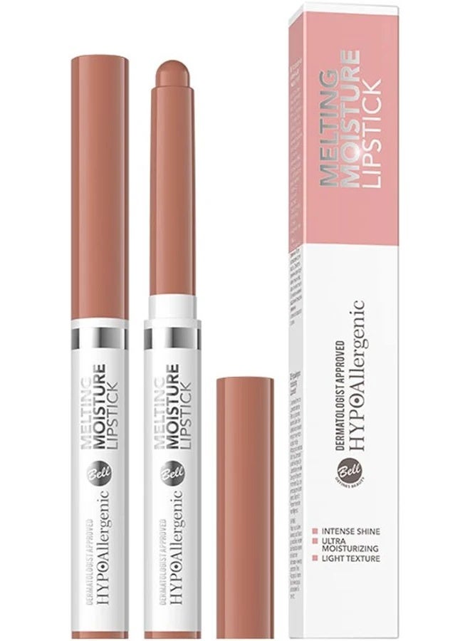 Bell HYPOAllergenic Melting Moisture Lipstick 002 Mocha Beige - Image 1
